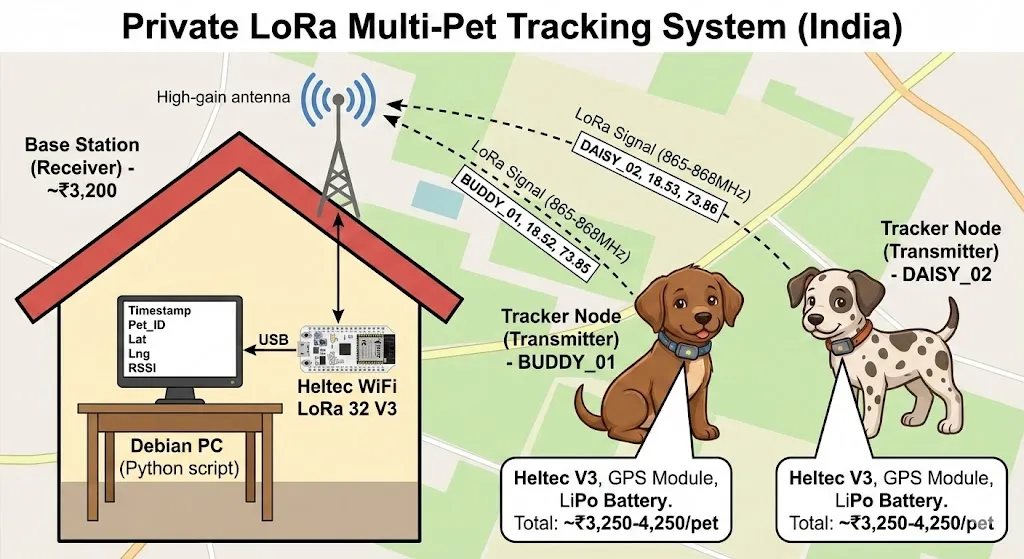 LoRa Pet Tracker Setup